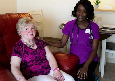 Residents and Nurses sitting